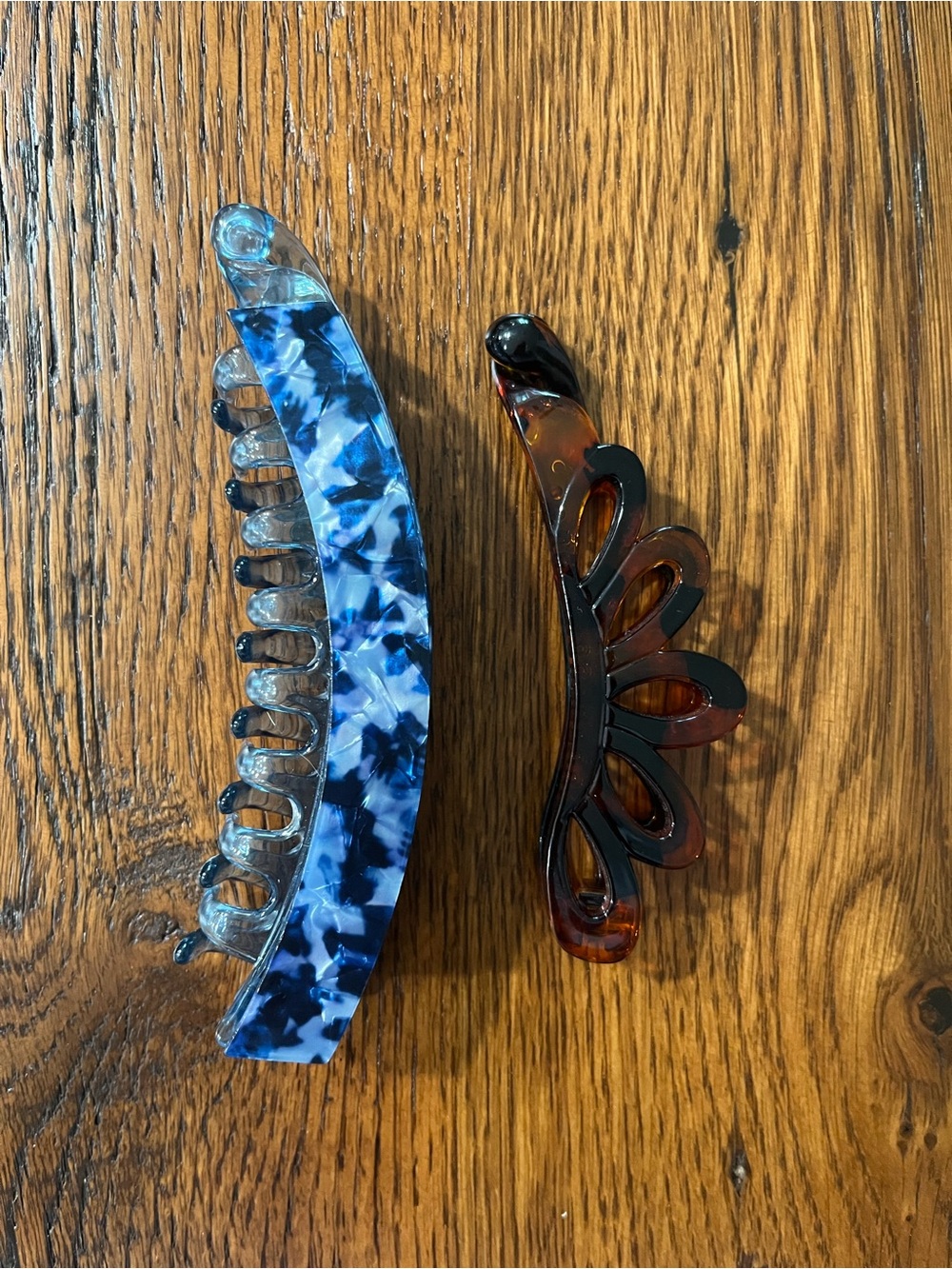 Set of Two Banana Clips for Hair
